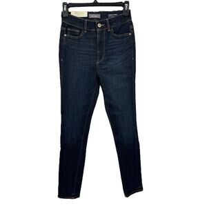 DL1961 jeans Farrow skinny high rise ankle dark blue size 24